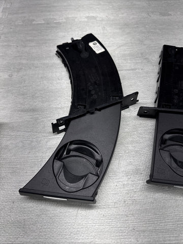 06-13 BMW E90 E92 328 335 M3 Cup Holders Cupholders Black OEM