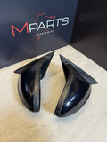 08-13 BMW E92 E93 M3 Side View Mirrors Pair Matte Black Jerez Black Non Folding