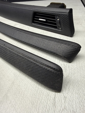 08-13 BMW E92 E93 M3 Interior Trim Set Carbon Leather OEM Genuine