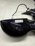01-06 BMW E46 M3 Side View Door Mirrors Pair Carbon Black *Rust Bubbles
