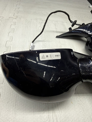 01-06 BMW E46 M3 Side View Door Mirrors Pair Carbon Black *Rust Bubbles