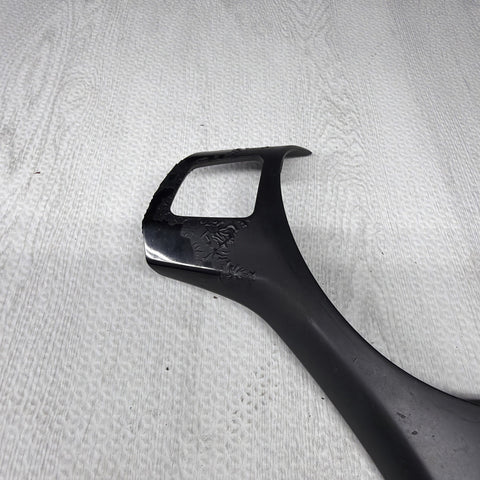 08-13 BMW E90 E92 E93 M3 Lower Steering Wheel Trim Cover Plate Black *Peeling*