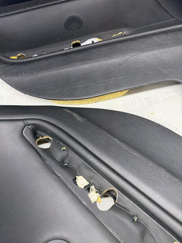 BMW E46 M3 01-06 Coupe Rear Left Door Cards Black Genuine 51437890743