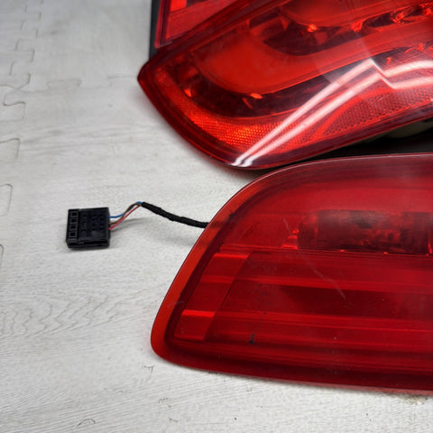 11-13 BMW OEM E93 M3 335 LCI Rear Left Right Tail Lights Side Stop Lights Inner