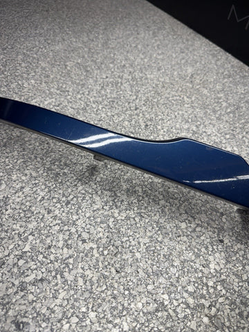 01-06 BMW E46 M3 Headlight Lower Trim Moulding Right OEM 8208677 Topaz Blu