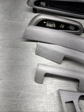 01-06 BMW E46 M3 Convertible Interior Armrests Trim Set Brushed Aluminum *Notes*
