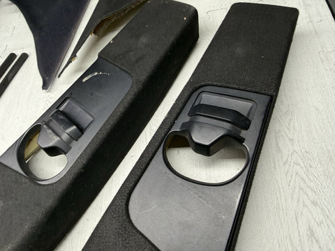 01-06 BMW E46 M3 Coupe Front A B C Pillars Black Original OEM Set *Notes