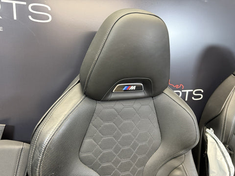 20-25 BMW F97 X3M Original Black Front Rear Door Interior Seats Complete *Rail