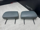 BMW 08-13 E93 M3 Convertible Rear Seat Headrests Head Rests Silverstone Grey OEM