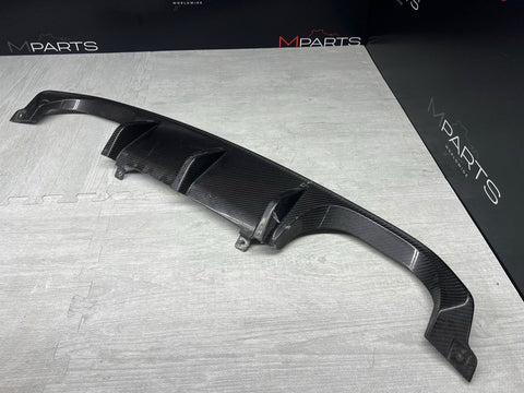 BMW 15-20 F80 F82 F83 M3 M4 OEM REAR BUMPER CARBON DIFFUSER VALANCE TRIM