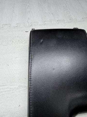 01-06 BMW E46 M3 Center Console Armrest Arm Rest Black Leather *Notes*