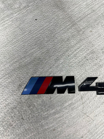 15-20 BMW F82 F83 M4 Coupe Convertible Trunk EMBLEM LOGO BADGE OEM BLACK
