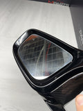 BMW 19-25 840 M850 M8 G14 G15 LEFT SIDE VIEW MIRROR W/ BLIND SPOT CARBON FIBER