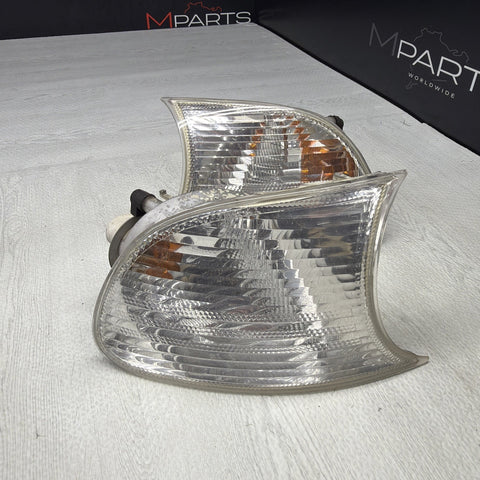 02-06 BMW E46 325 328 M3 Clear Corner Lights Tail Lamps 6919651 6919652 *Notes*