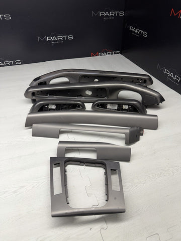 01-06 BMW E46 M3 Convertible Interior Armrests Trim Set Titan Shadow *Notes*