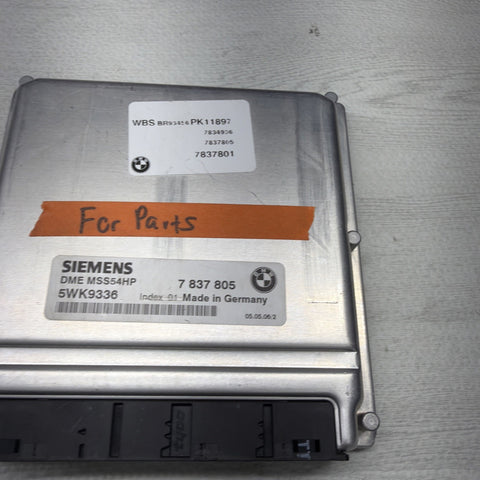 01-06 BMW E46 M3 S54 OEM ENGINE DME ECU COMPUTER MSS54HP *Notes*
