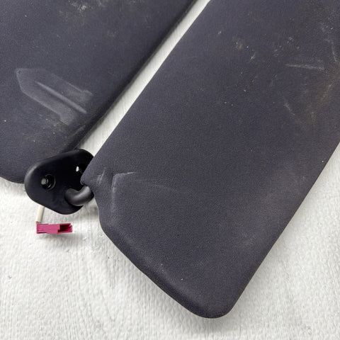 BMW E46 M3 01-06 Coupe Set Left Right Sun Visor Shade Black Pair OEM *Notes*