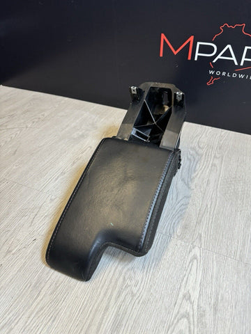 01-06 BMW E46 M3 Center Console Armrest Arm Rest Black Leather