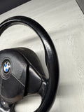 1996 - 2002 BMW E36 Z3 M M3 Leather Steering Wheel Black 3 Spoke 32342229487 OEM