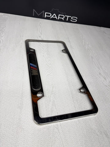 LICENSE PLATE FRAME BRACKET MOUNT HOLDER CHROME OEM BMW