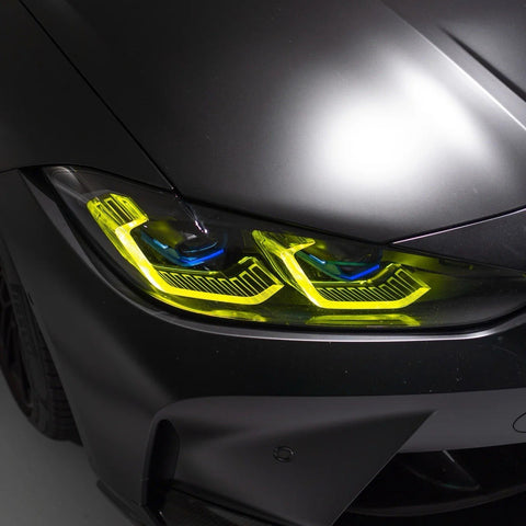 Autotecknic Yellow Angel Eyes DRL LED Modules BMW 21-24 G80 M3 G82 G83 M4 Laser