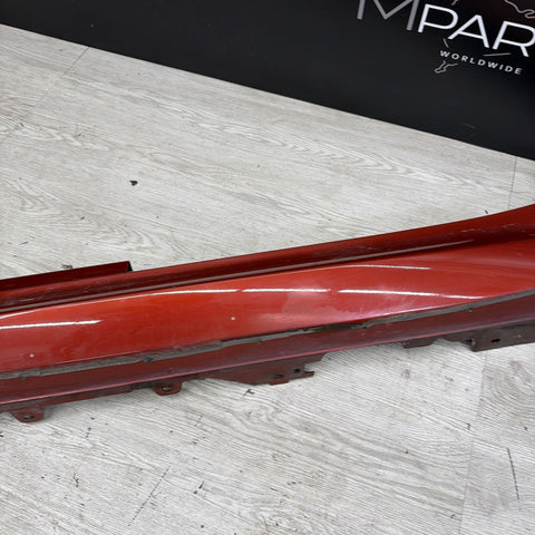 15-20 OEM BMW F82 F83 M4 Left Driver Side Skirt Rocker Panel Sakhir Orange