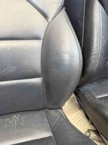 01-06 BMW E46 M3 Coupe Interior Front Seats Black Non Heated Powered *Notes*