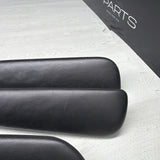 01-06 BMW E46 M3 Convertible Door Upper Arm Rest Armrest Pads Black