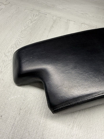 01-06 BMW E46 M3 Center Console Armrest Arm Rest Black Leather Top