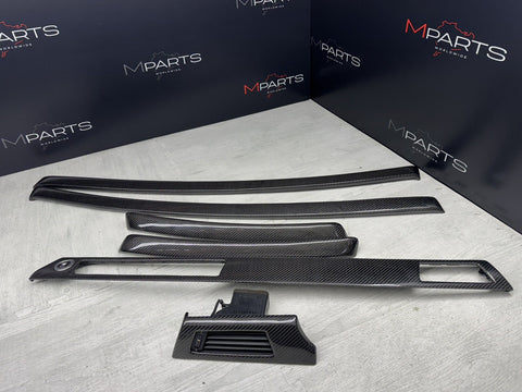 BMW E92 E93 M3 08-133 Carbon Fiber Interior  Console Panel Cover Trim Kit Set