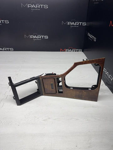 97-03 BMW 5-SERIES E39 CENTER CONSOLE ASH TRAY SHIFT PANEL WOOD 51168209847 OEM