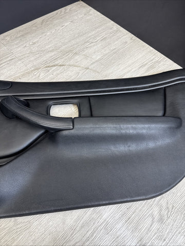 96-02 BMW Z3M Front Passenger Right Door Card Panel Cover Trim Leather Black