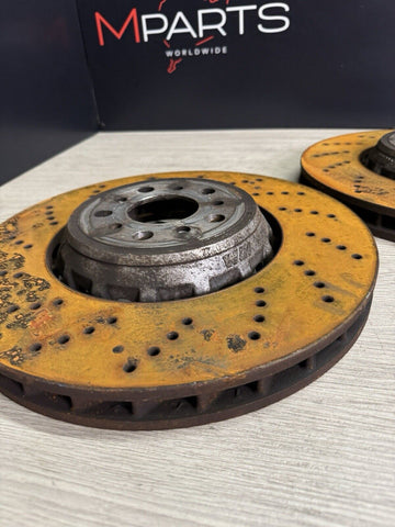 21-24 BMW G80 G82 G83 M3 M4 Front Left Right Brake Discs Rotors OEM Drilled