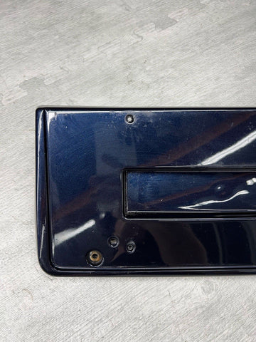 BMW E46 M3 01-06 Front License Plate Base 51112694726 2694726 Carbon Black OEM