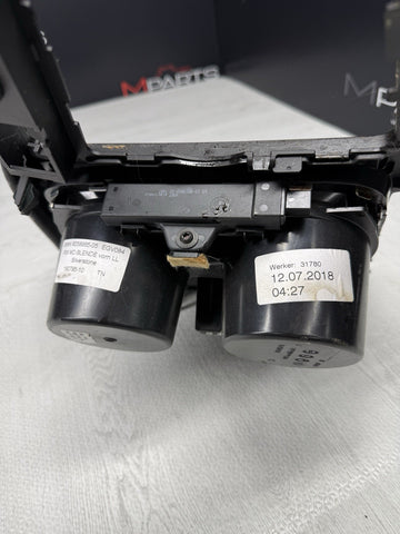 15-20 BMW F80 F82 F83 M3 M4 Front Cup Holder Center Console Trim White Stitching