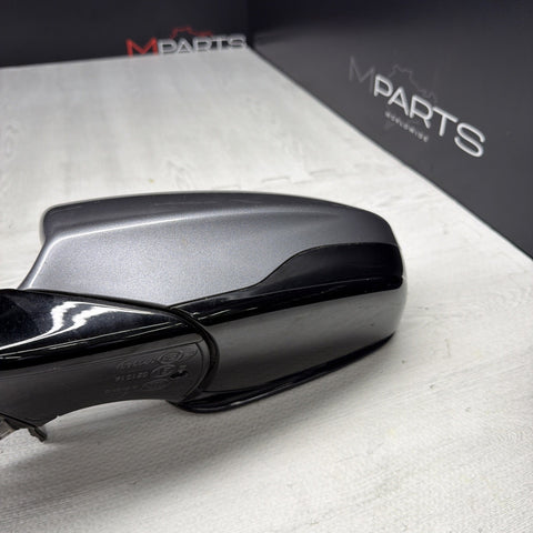 13-16 BMW F10 M5 LEFT DRIVER SIDE MIRROR NO CAMERA SAPPHIRE BLACK OEM