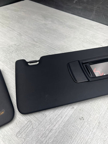 BMW 21-26 G82 M4 Coupe Front Sun Visors Pair Black 8097333 8097334