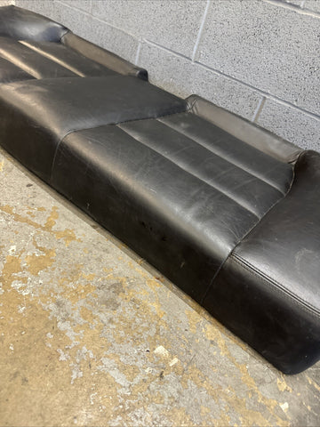 94-99 BMW E36 M3 Coupe Rear Back Seats Vaders Black Leather Bench