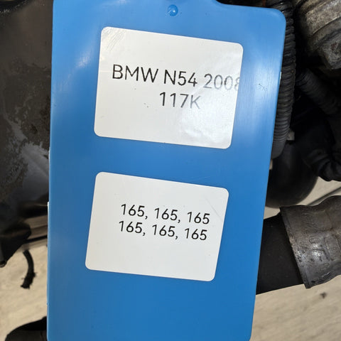 07-09 OEM BMW E88 E92 E93 E90 8-bolt N54 COMPLETE ENGINE MOTOR 117k TESTED