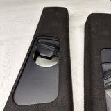 GENUINE BMW E46 B Pillar Trims Column Cover Pillars Pair Black *Peeling*
