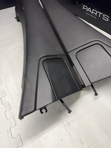 BMW 01-06 E46 325 330 M3 OEM Convertible Rear Top Lateral Trims Panels Black