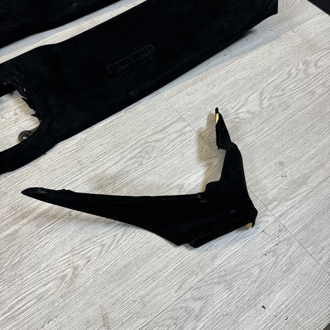 15-19 Ferrari 488 Spider OEM Suede Headliner Panels Trims Set *Broken tabs*