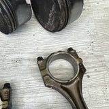 1996-2000 BMW S52 Engine Piston and Connecting Rod Set of 6 E36 M3 Z3M OEM