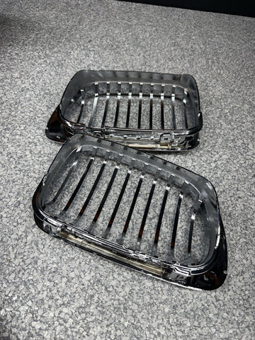 NEW BMW 01-06 E46 M3 Front Kidney Grilles Chrome Set