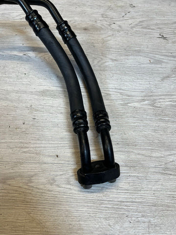 01-06 BMW E46 M3 S54 ENGINE OIL COOLER LINES 17222283209 2283209 ORIGINAL