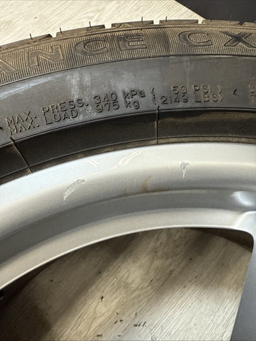 2015-2018 Porsche Macan Wheel 19x9 Genuine 5 Spoke Double Spoke With TIRE