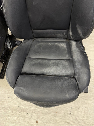 94-99 BMW E36 Coupe 2 Door M3 323 325 328 Front Power Leather Seats Pair Black