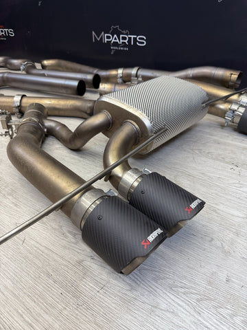 BMW 15-20 F80 F82 F83 M3 M4 FULL TITANIUM EXHAUST AKRAPOVIC + CARBON TIPS