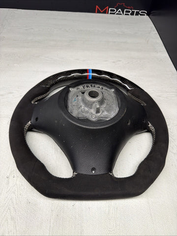 08-13 BMW E90 E92 E93 M3 OHC Carbon fiber Steering Wheel Tri Stitched Manual