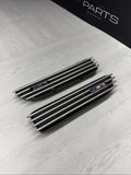 01-06 BMW E46 M3 Left Right Fender Vent Grilles Grills Trims Silver